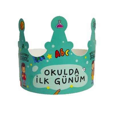 Karton Taç Okulda İlk Günüm